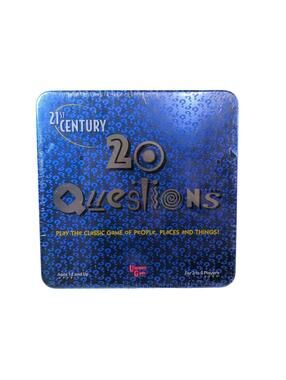 21st Century 20 Questions Board Game Tin 2000 University Games Sealed USA Made